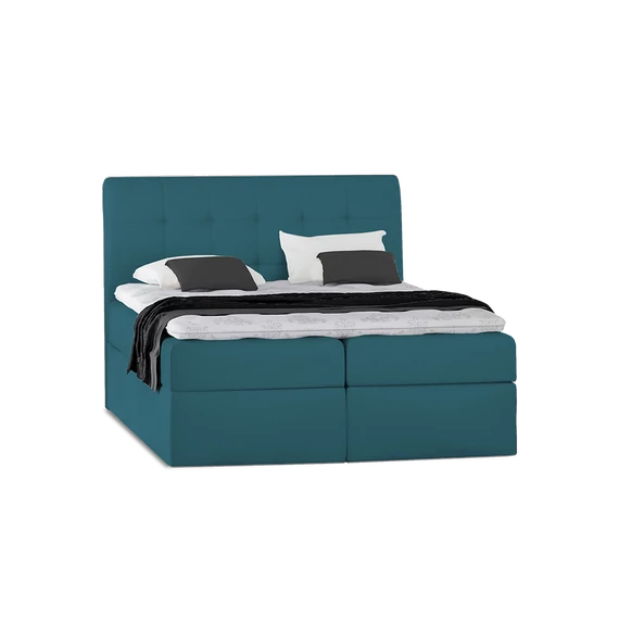 TYP50 azúrkék boxspring ágy