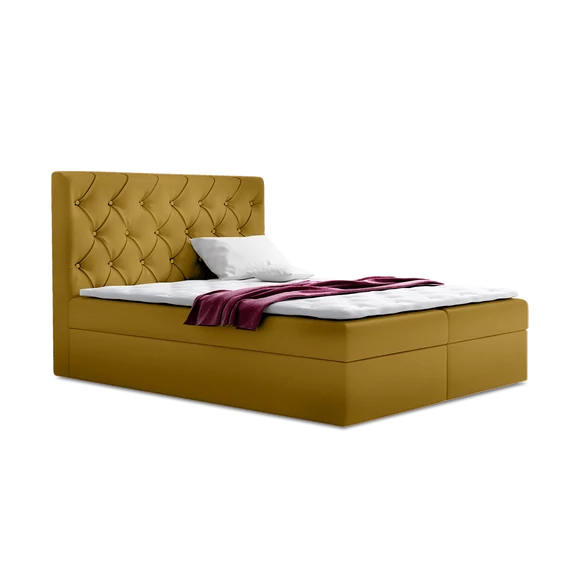 TYP56 okker boxspring ágy