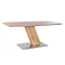 Ebédlőasztal mdf, acél 180x80x76 cm barna