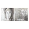 Kép Buddha vászon, fenyő 100x3,8x100 cm szürke 2 féle