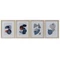 Kép modern keretes hungarocell 35x2x45 cm szürke, türkizkék 4 féle