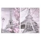 Kép Párizs glitteres vászon, metál 60x2,5x80 cm pink, szürke 2 féle