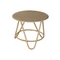 Kisasztal rattan 61x61x50 cm barna