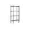 Polc fém 103x42x180 cm fekete