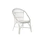 Szék rattan 63x50x89 cm fehér