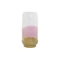 Váza porcelán 12,2x12,2x26 cm pink, arany