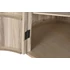 Kép 8/9 - Blanca ebédlőasztal császárfa, mdf 120x120x77 cm natúr (tárolós)