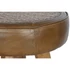 Kép 5/6 - Bárszék bőr, rattan 42x42x76 cm barna