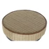 Kép 3/6 - Bárszék fém, rattan 44x41x82 cm világosbarna, ezüst
