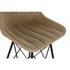 Kép 3/8 - Bárszék fém, rattan 47x56x106 cm natúr, fekete