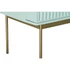 Kép 4/10 - Bárszekrény fa, fém 90x48x130 cm türkizkék