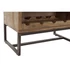 Kép 7/8 - Bortartó akácfa, fém 60x32x107 cm barna, fekete
