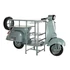 Kép 2/10 - Bortartó motor fém, mangófa 190x66x105 cm menta, barna