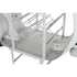 Kép 4/10 - Bortartó motor fém, mangófa 195x70x106 cm fehér, barna