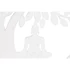 Kép 4/5 - Dekoráció falra Buddha fém 100x1x100 cm fekete, fehér 2 féle