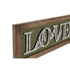 Kép 3/4 - Dekoráció falra HOME LOVE fa 60x2x23 cm barna, zöld 2 féle