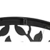 Kép 7/7 - Dekoráció falra LED-es fa fém 99x2x99 cm fekete