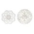 Kép 2/4 - Dekoráció falra Mandala mdf 40x2x40 cm fehér 2 féle