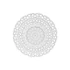 Kép 2/4 - Dekoráció falra Mandala mdf 90x3,5x90 cm fehér