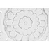 Kép 4/4 - Dekoráció falra Mandala mdf 90x3,5x90 cm fehér