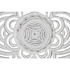 Kép 5/6 - Dekoráció falra Mandala mdf 90x4x90 cm fehér