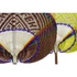 Kép 5/5 - Dekoráció falra bambusz 40x0,5x32 cm natúr, narancssárga 2 féle