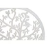 Kép 4/4 - Dekoráció falra fém 40x1x40 cm fehér 2 féle