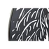 Kép 3/4 - Dekoráció falra fém 40x1x40 cm fekete 2 féle