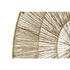 Kép 3/4 - Dekoráció falra juta, fém 60x2x60 cm barna