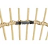 Kép 5/5 - Dekoráció falra legyező bambusz 80x2x40 cm barna