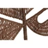 Kép 4/4 - Dekoráció falra levél rattan, fém 44x1x70 cm világosbarna