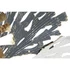 Kép 4/4 - Dekoráció falra leveles fém 120x10,2x56,5 cm zöld, réz