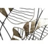 Kép 4/4 - Dekoráció falra leveles fém 77x2,5x103 cm arany, fekete