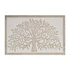 Kép 2/4 - Dekoráció falra mdf 60x1x40 cm barna, fehér