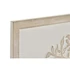 Kép 3/4 - Dekoráció falra mdf 60x1x40 cm barna, fehér