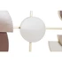 Kép 4/4 - Dekoráció falra modern fém 110x6,4x49 cm színes
