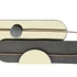 Kép 4/5 - Dekoráció falra modern fém, pvc 96x5x40,6 cm arany, szürke