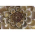Kép 3/5 - Dekoráció falra virág poly 23x6x23 cm arany