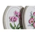 Kép 3/4 - Dekoráció falra virágok poly 17x2,5x21,6 cm fehér, pink 2 féle