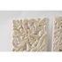 Kép 3/4 - Dekoráció szett falra mdf 30x2x89 cm fehér S/3