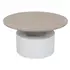 Kép 2/2 - Dohányzó asztal fém, mdf 80x80x42 cm fehér