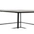 Kép 5/6 - Dohányzóasztal alumínium 80x80x41 cm arany, fekete