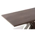 Kép 3/6 - Dohányzóasztal fa, acél 120x60x43,5 cm sötétbarna, ezüst
