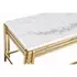 Kép 3/6 - Dohányzóasztal fém, márvány 80x40x40 cm arany, fehér