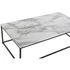Kép 3/5 - Dohányzóasztal fém, mdf 110x60x34 cm fehér, fekete