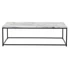 Kép 5/5 - Dohányzóasztal fém, mdf 110x60x34 cm fehér, fekete