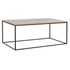 Kép 2/6 - Dohányzóasztal fém, mdf 110x60x44,5 cm natúr, fekete