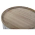 Kép 3/5 - Dohányzóasztal lucfenyő, mdf 81x81x43,5 cm fehér, világosbarna