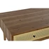 Kép 4/6 - Dohányzóasztal lucfenyő, rattan 106x55x46 cm barna