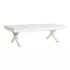 Kép 2/6 - Dohányzóasztal mangófa, fém 140x70x42 cm fehér